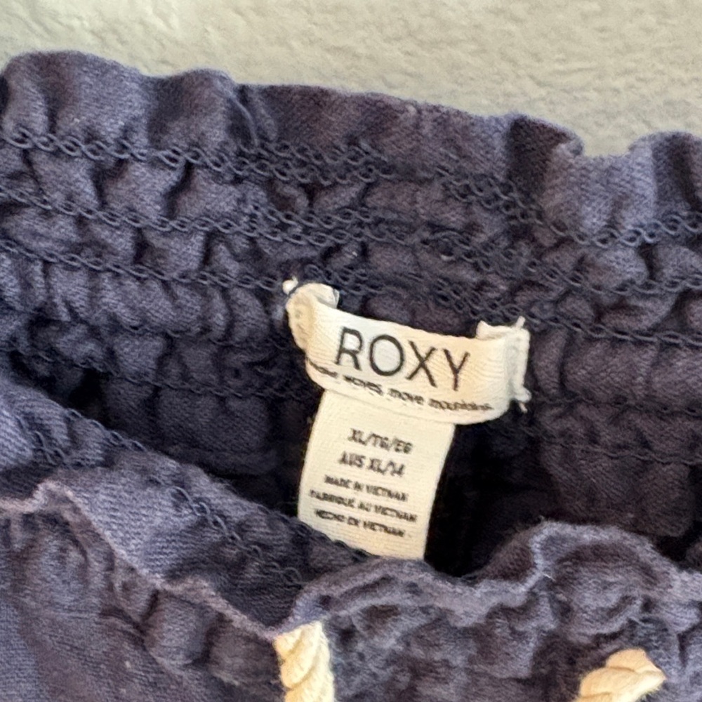Roxy Navy Drawstring Joggers - image 3